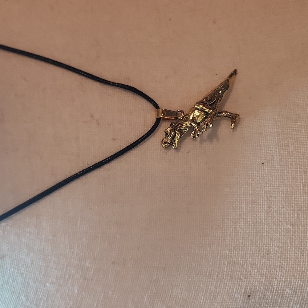 Dino charm necklace